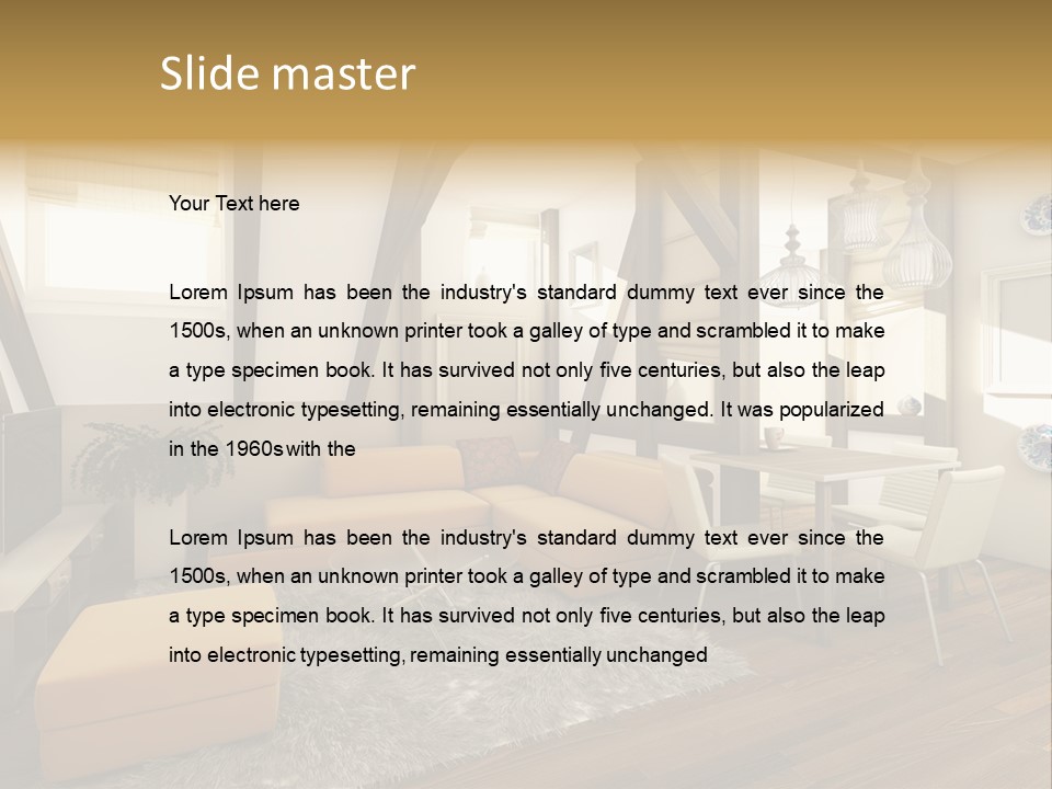 Wood Color Contemporary PowerPoint Template