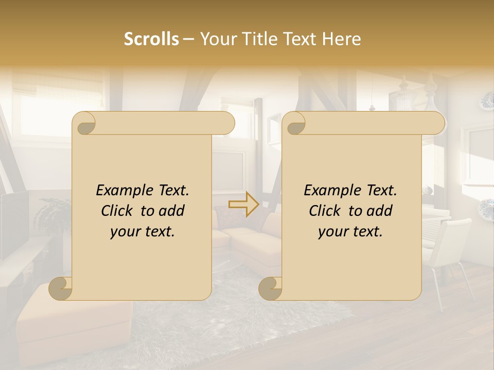 Wood Color Contemporary PowerPoint Template