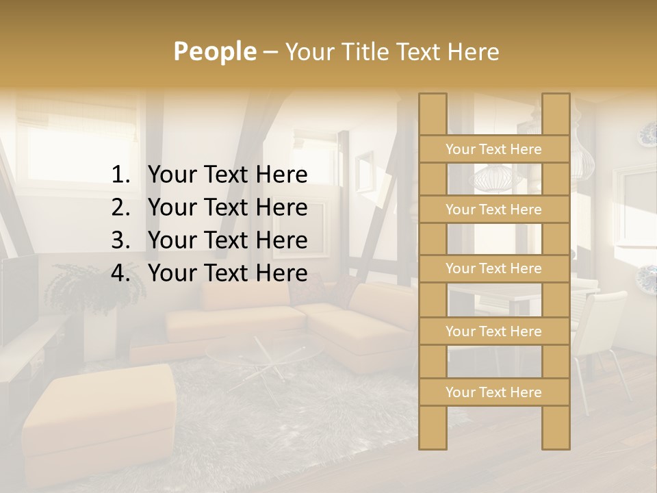 Wood Color Contemporary PowerPoint Template