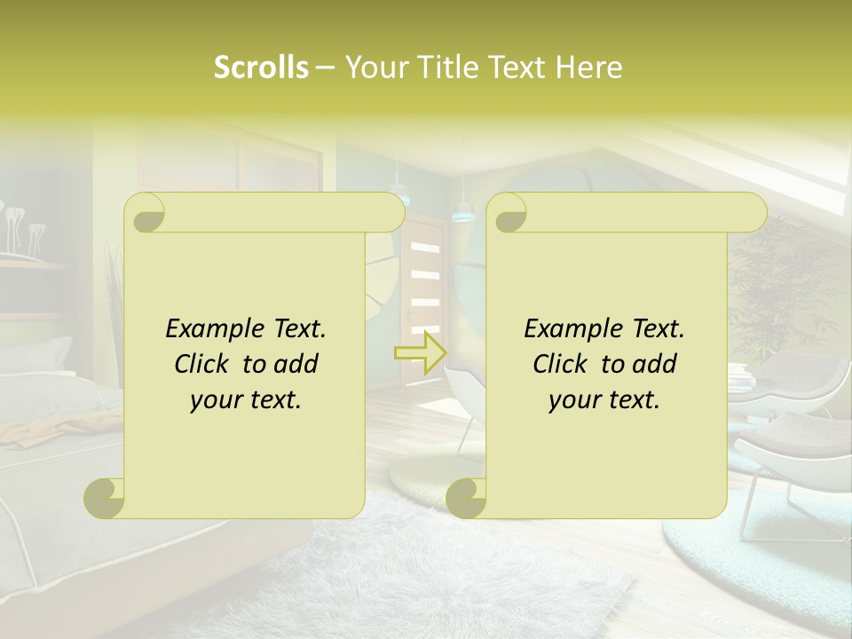 Style Plant Art PowerPoint Template