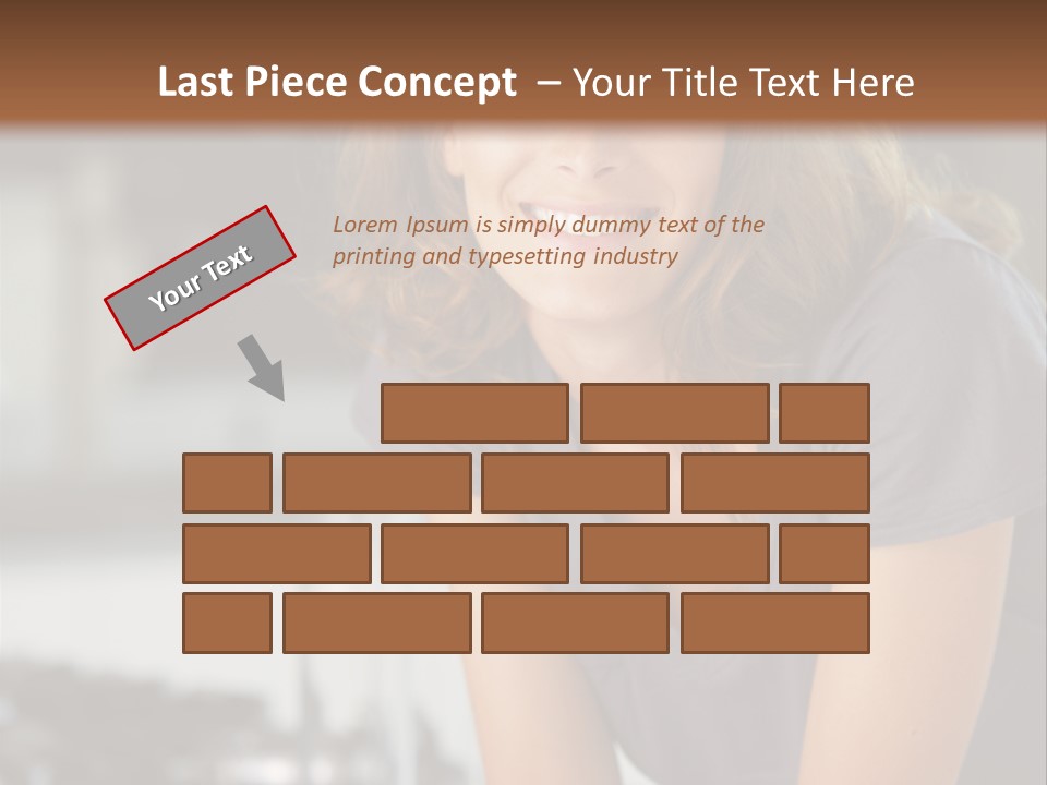 Day Sitting Young  PowerPoint Template