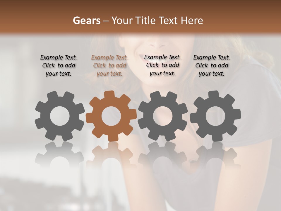 Day Sitting Young  PowerPoint Template