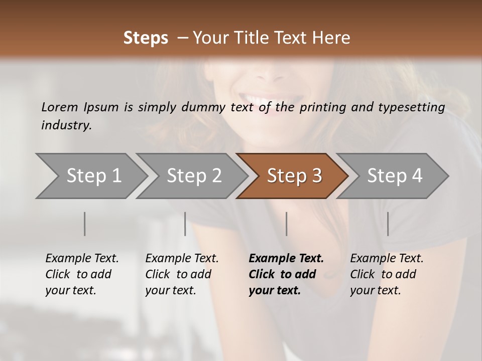 Day Sitting Young  PowerPoint Template