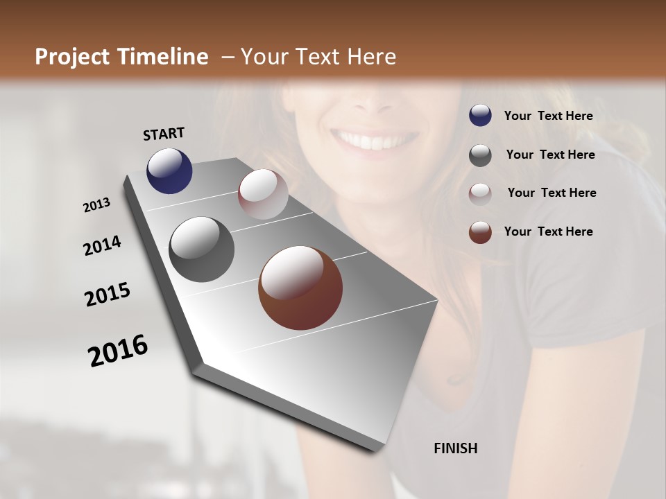 Day Sitting Young  PowerPoint Template