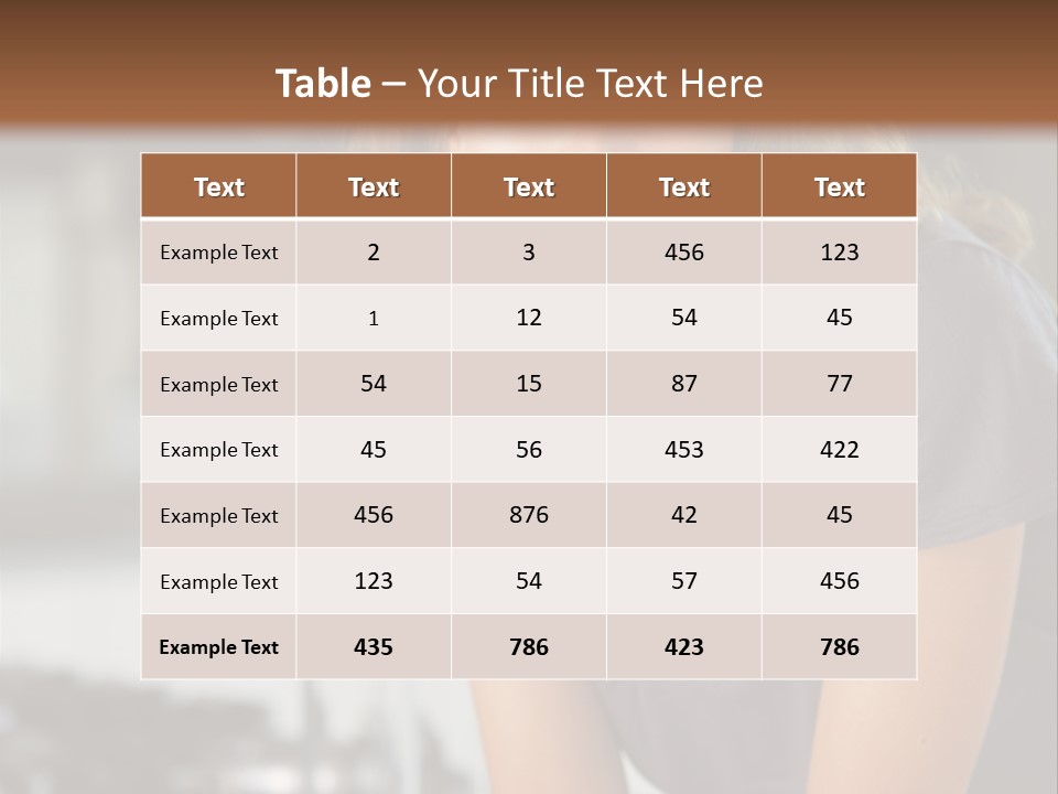 Day Sitting Young  PowerPoint Template