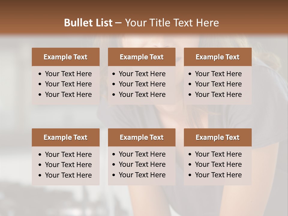 Day Sitting Young  PowerPoint Template