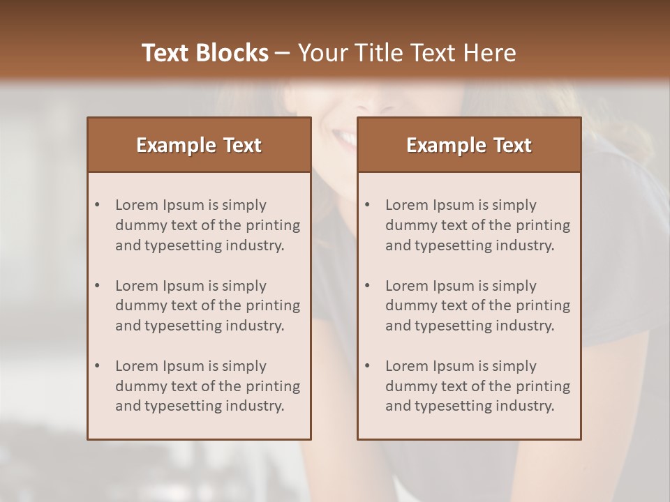 Day Sitting Young  PowerPoint Template