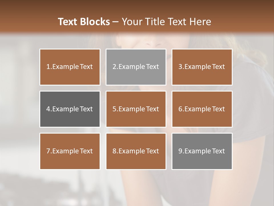 Day Sitting Young  PowerPoint Template