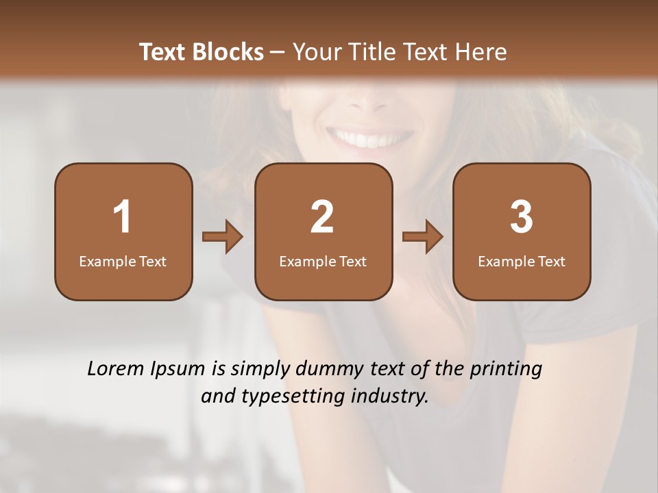 Day Sitting Young  PowerPoint Template