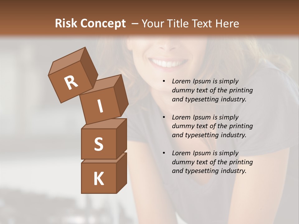 Day Sitting Young  PowerPoint Template