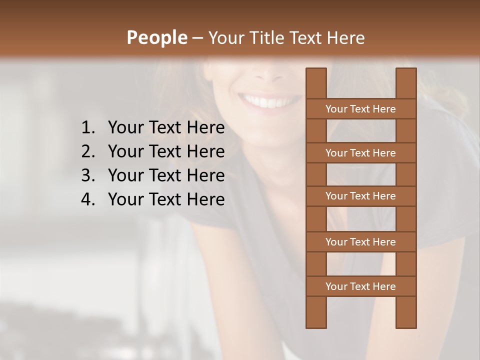 Day Sitting Young  PowerPoint Template