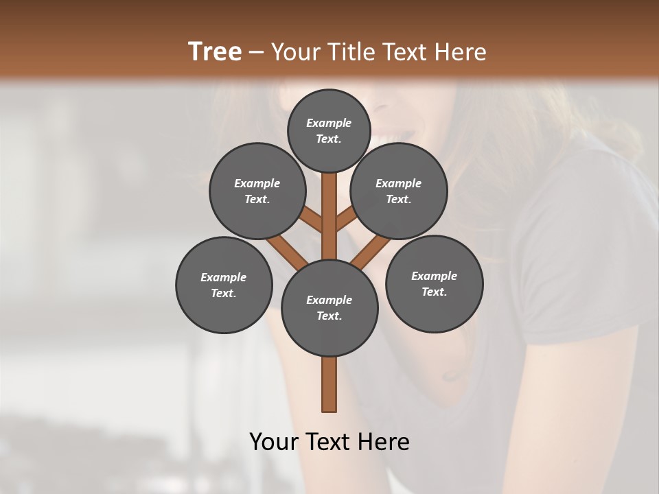 Day Sitting Young  PowerPoint Template