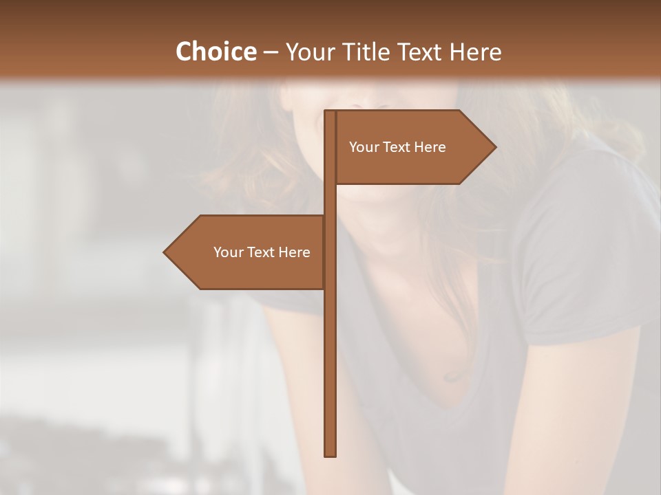 Day Sitting Young  PowerPoint Template