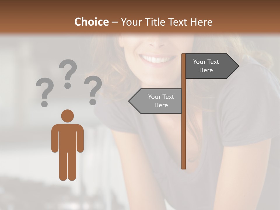 Day Sitting Young  PowerPoint Template