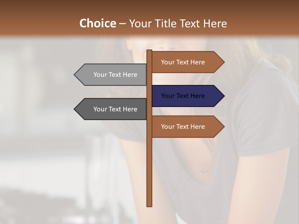 Day Sitting Young  PowerPoint Template