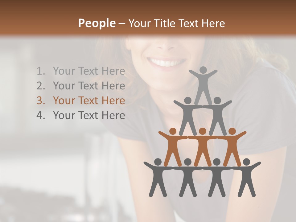 Day Sitting Young  PowerPoint Template