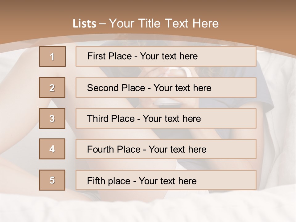 Cup Elegance Enjoyment PowerPoint Template