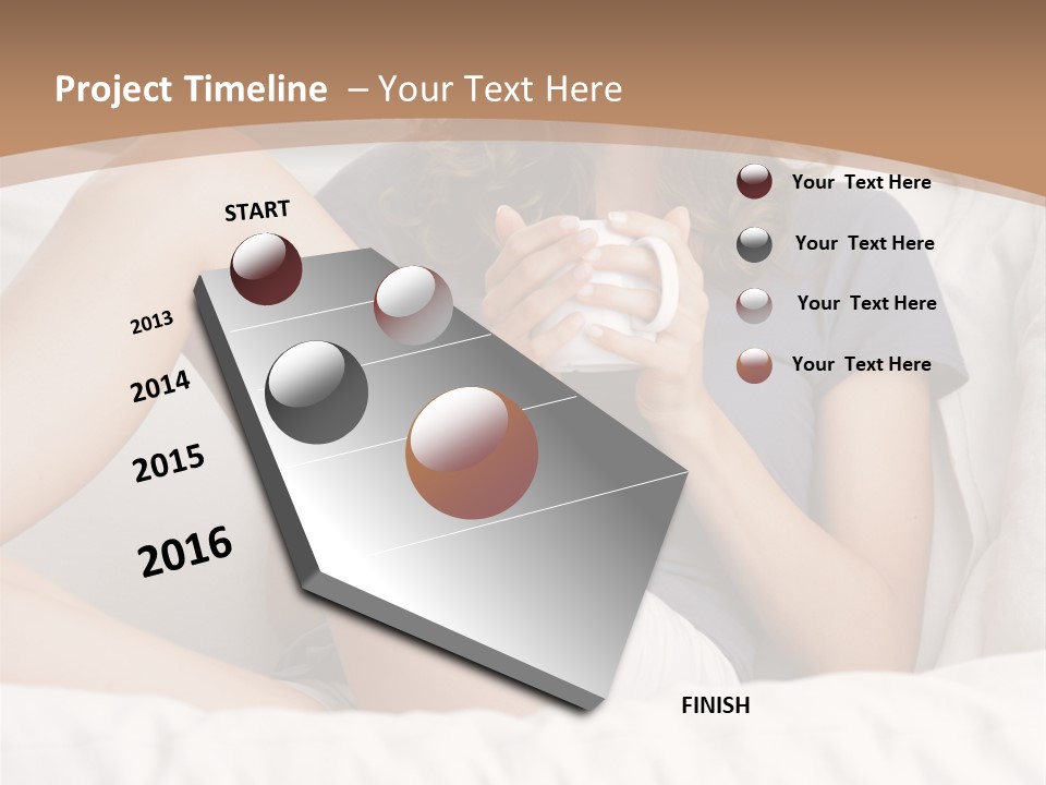 Cup Elegance Enjoyment PowerPoint Template