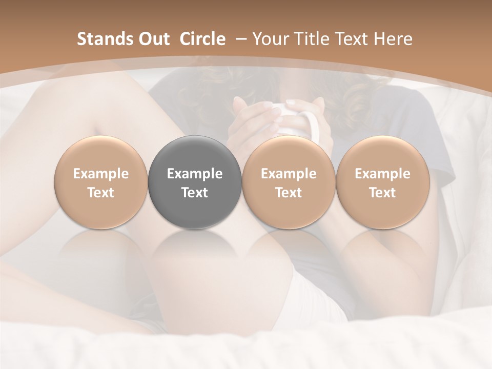 Cup Elegance Enjoyment PowerPoint Template