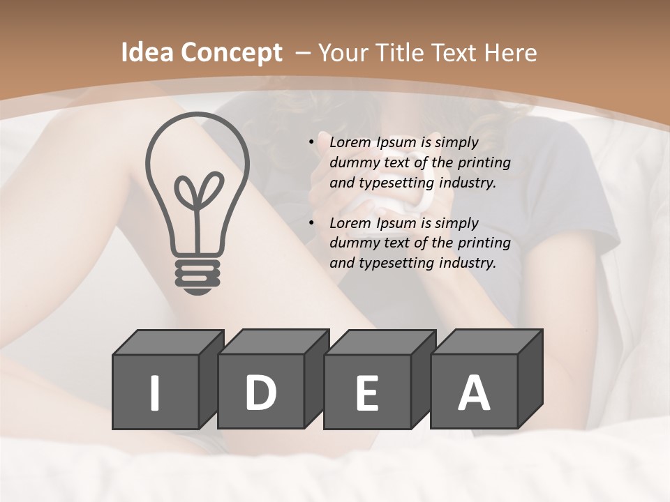 Cup Elegance Enjoyment PowerPoint Template