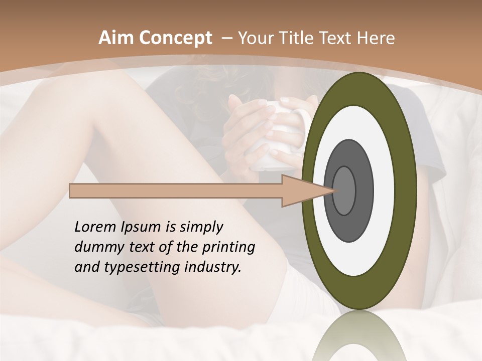 Cup Elegance Enjoyment PowerPoint Template