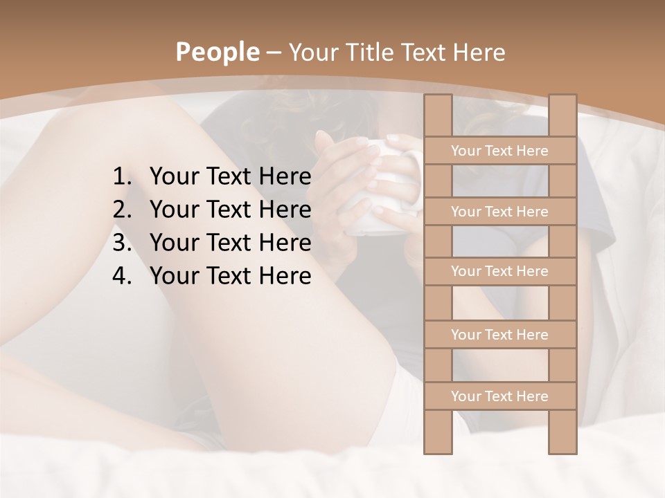 Cup Elegance Enjoyment PowerPoint Template