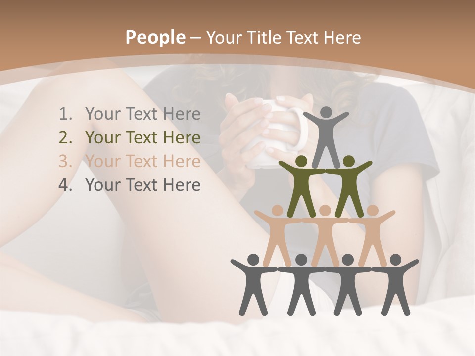 Cup Elegance Enjoyment PowerPoint Template