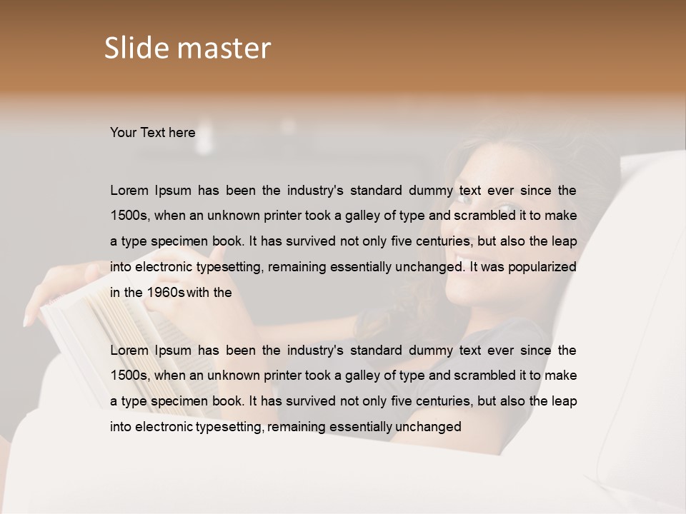 Home Interior Cheerful Smiling PowerPoint Template