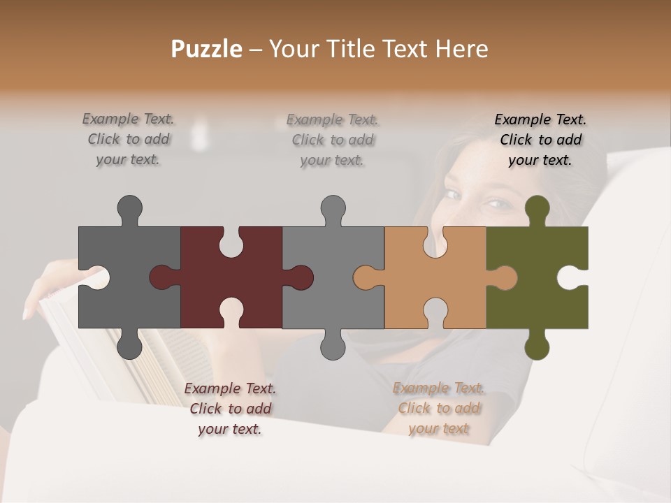 Home Interior Cheerful Smiling PowerPoint Template