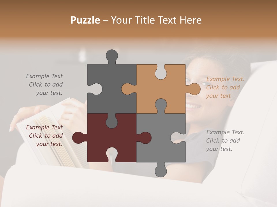 Home Interior Cheerful Smiling PowerPoint Template