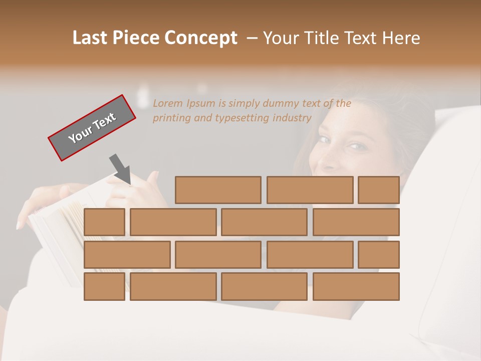 Home Interior Cheerful Smiling PowerPoint Template