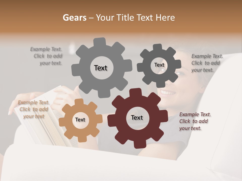 Home Interior Cheerful Smiling PowerPoint Template