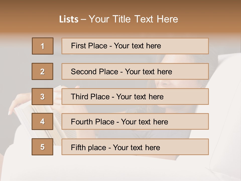 Home Interior Cheerful Smiling PowerPoint Template