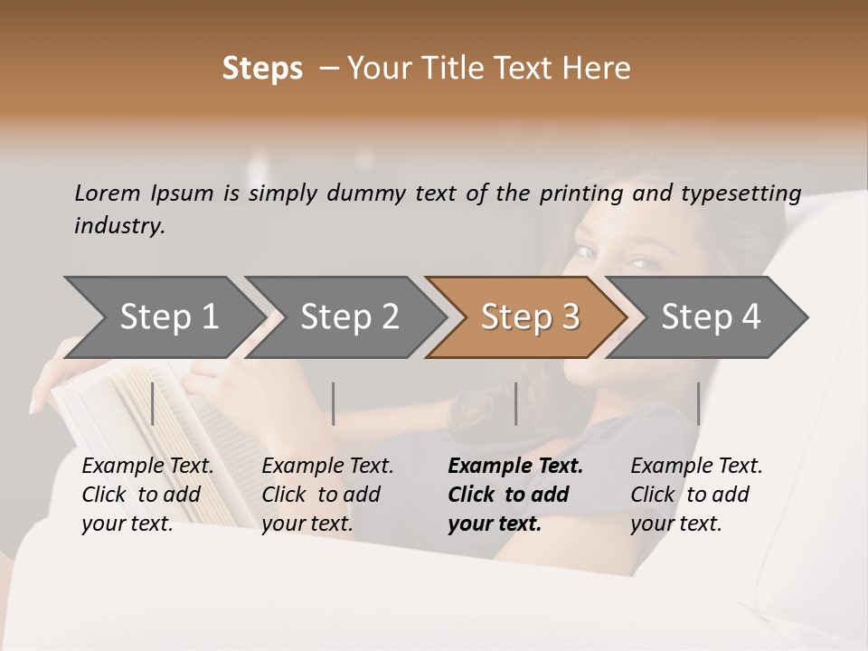 Home Interior Cheerful Smiling PowerPoint Template
