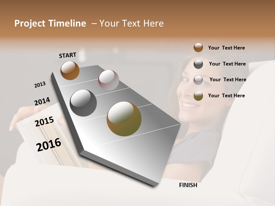 Home Interior Cheerful Smiling PowerPoint Template