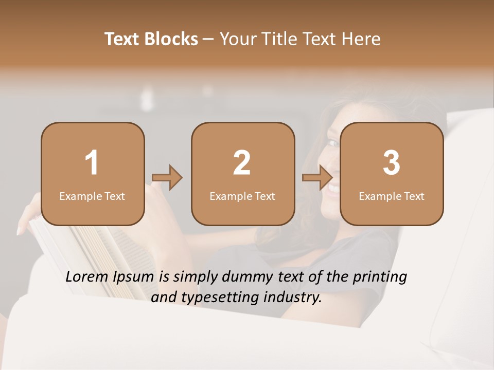 Home Interior Cheerful Smiling PowerPoint Template