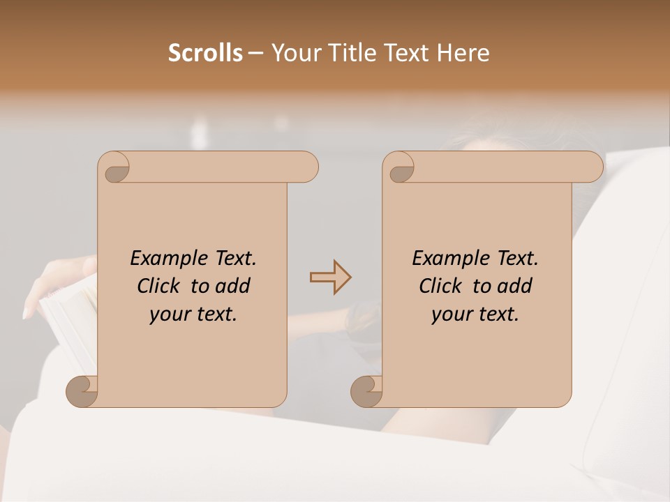 Home Interior Cheerful Smiling PowerPoint Template