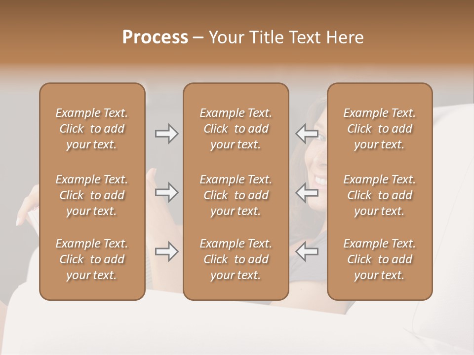Home Interior Cheerful Smiling PowerPoint Template
