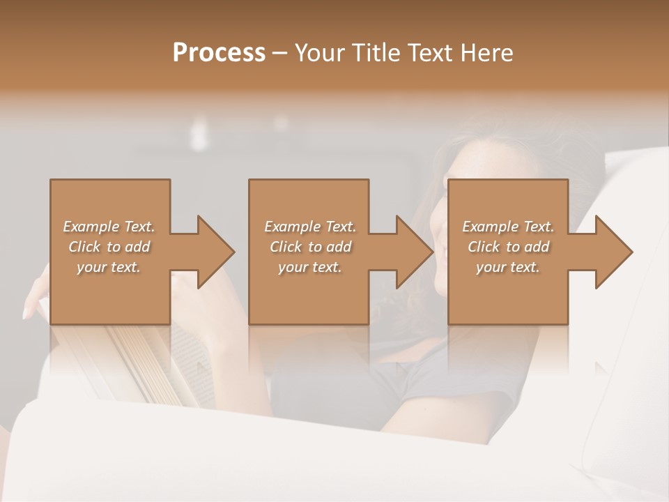 Home Interior Cheerful Smiling PowerPoint Template