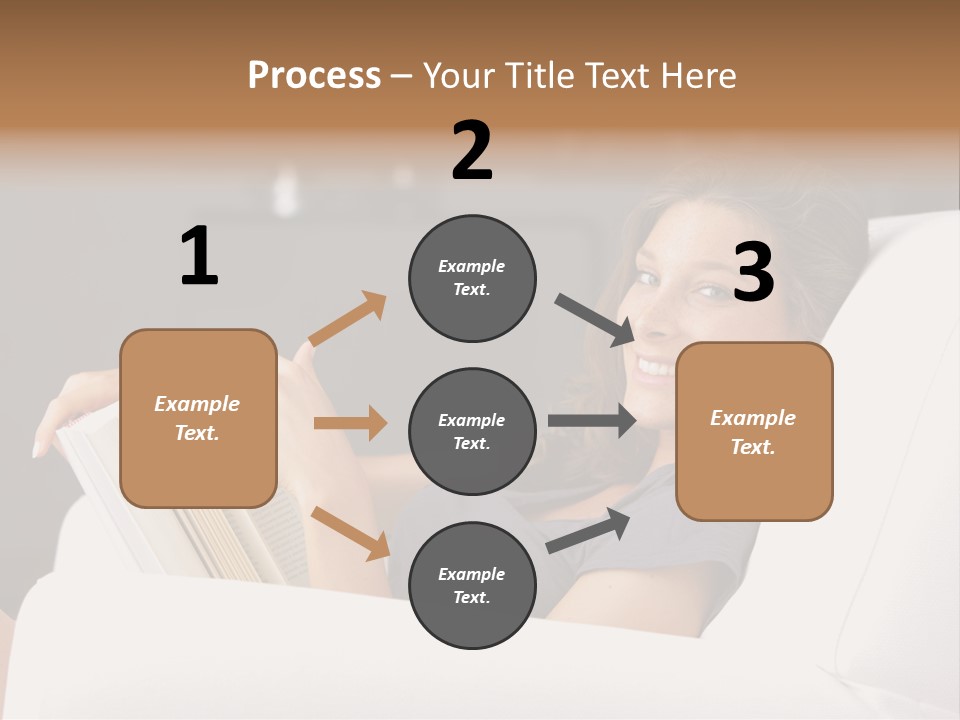 Home Interior Cheerful Smiling PowerPoint Template