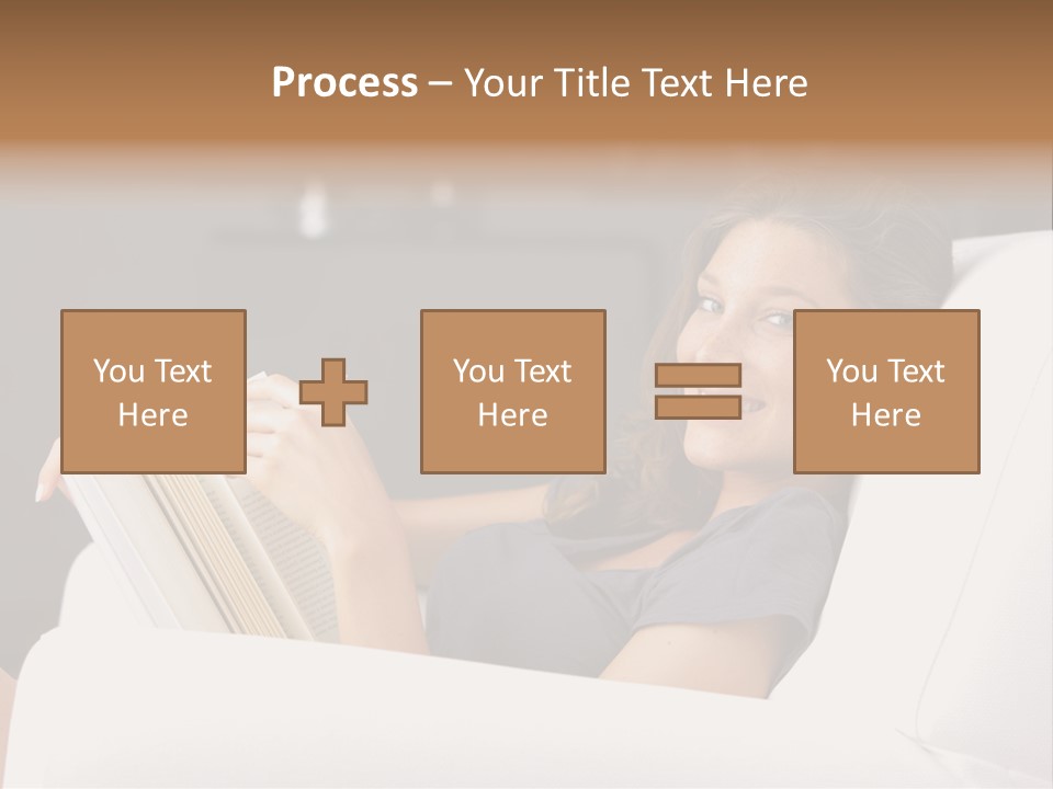 Home Interior Cheerful Smiling PowerPoint Template
