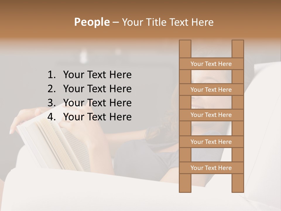 Home Interior Cheerful Smiling PowerPoint Template