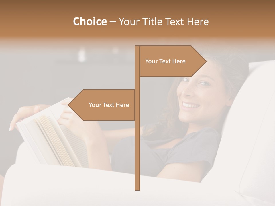 Home Interior Cheerful Smiling PowerPoint Template