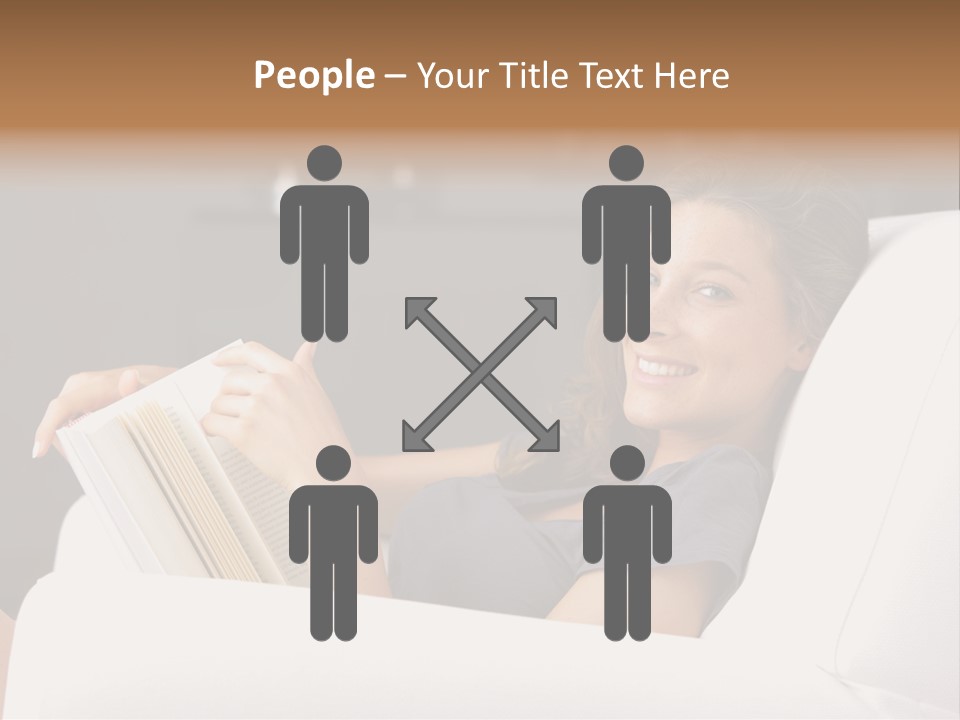 Home Interior Cheerful Smiling PowerPoint Template