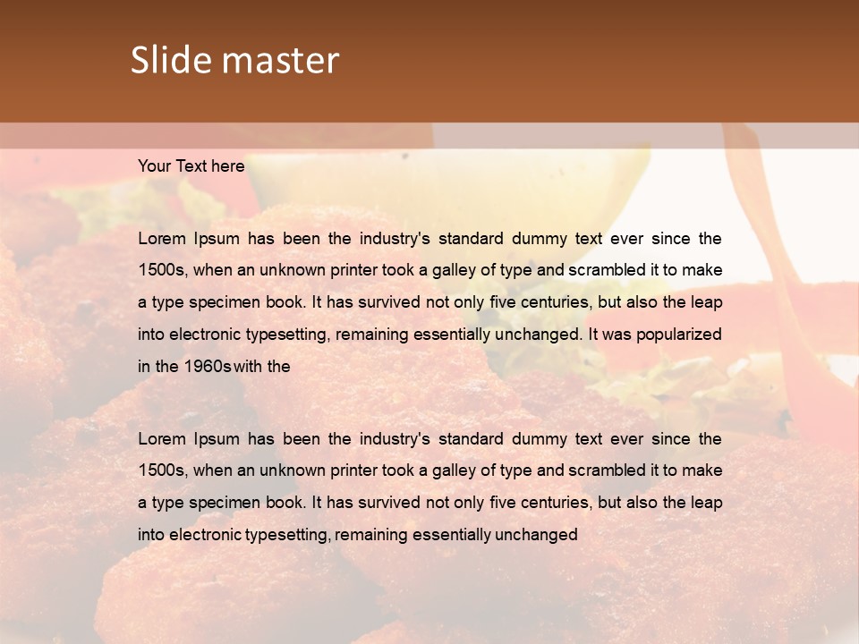 Delicious Background Square PowerPoint Template