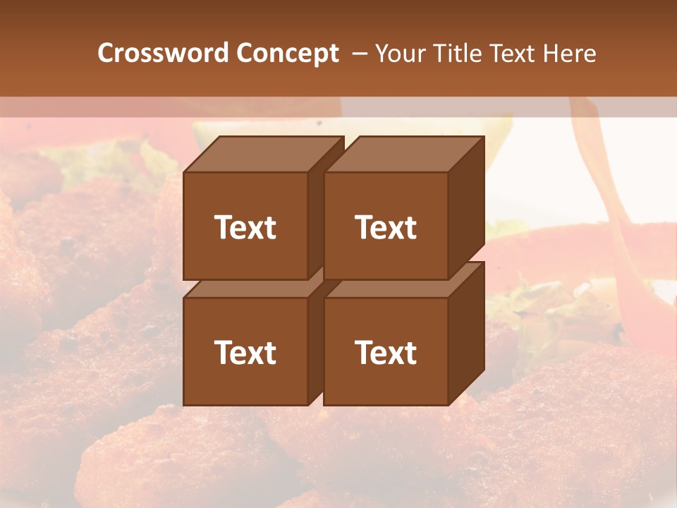 Delicious Background Square PowerPoint Template