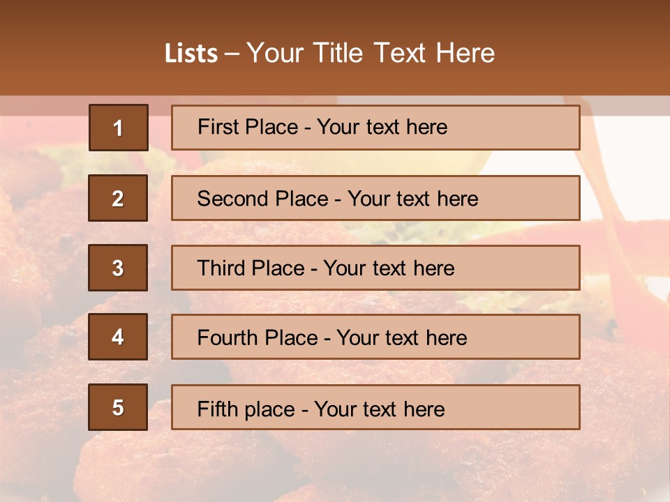 Delicious Background Square PowerPoint Template