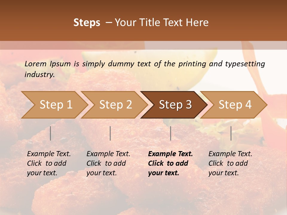 Delicious Background Square PowerPoint Template