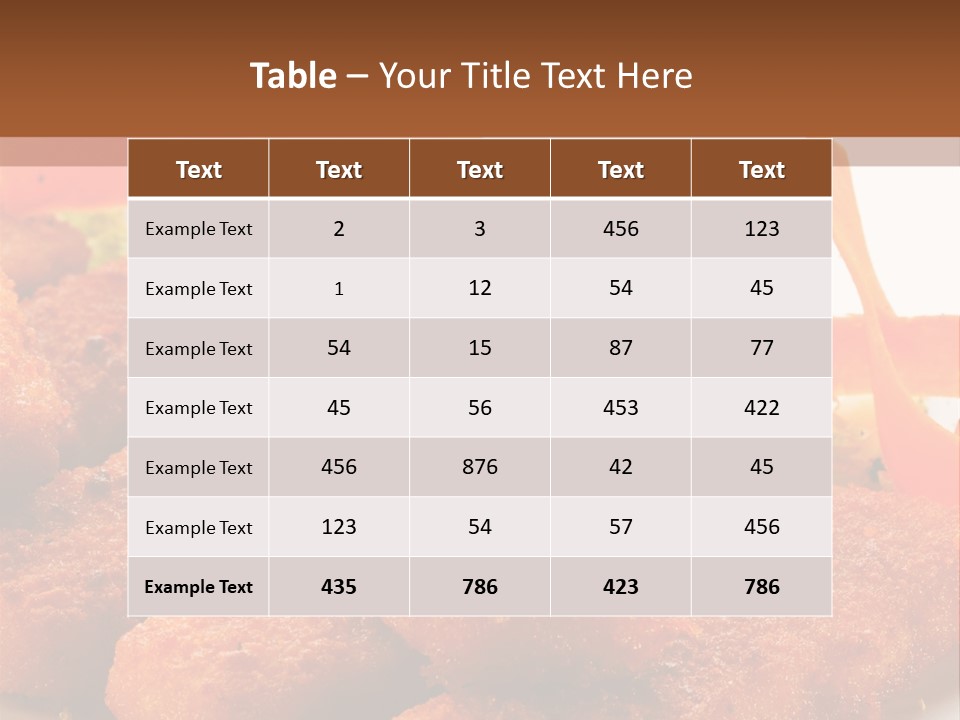 Delicious Background Square PowerPoint Template