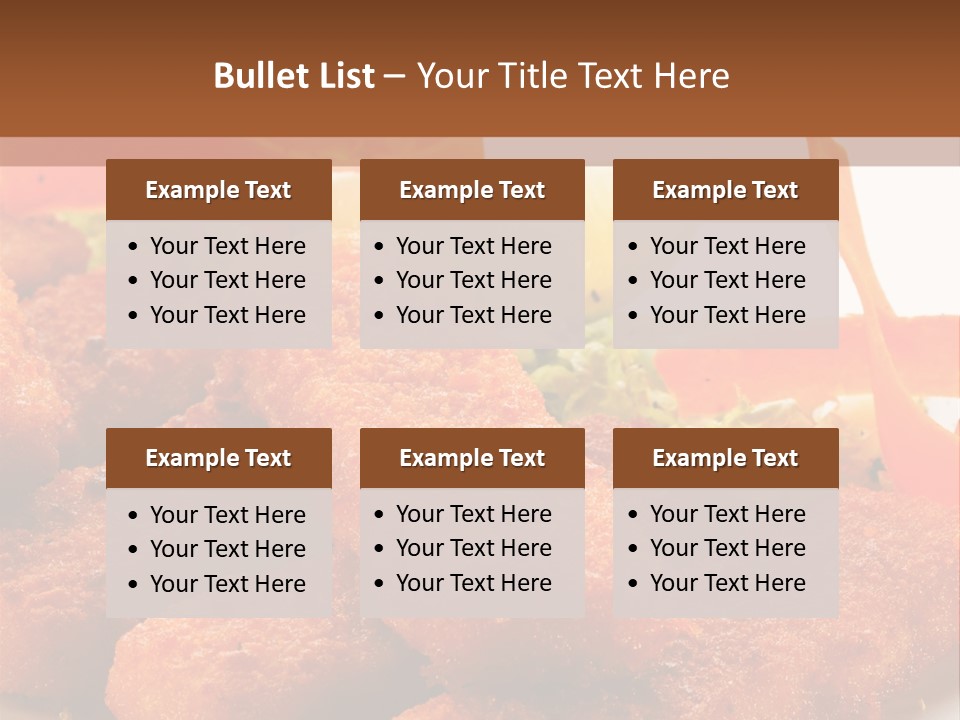 Delicious Background Square PowerPoint Template
